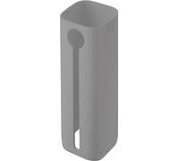ZWILLING FRESH & SAVE CUBE Funda para contenedor tamaño 4S, Protección contra la luz solar, Indicador de nivel de llenado, Plástico sin BPA, Gris
