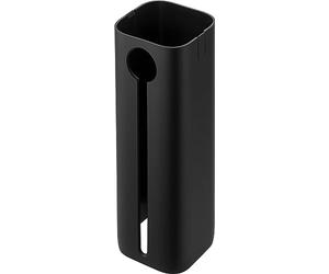 ZWILLING FRESH & SAVE CUBE Funda para contenedor tamaño 4S, Protección contra la luz solar, Indicador de nivel de llenado, Plástico sin BPA, Negro