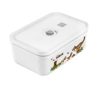 ZWILLING Fresh & Save Fiambrera de vacío DINOS L, Plástico, Blanco-Gris