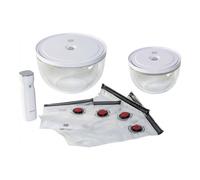 Zwilling Fresh & Save - Juego de iniciación al vacío - 9 piezas, cuencos de vidrio M/L, bolsa y bomba