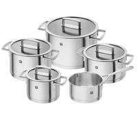 Zwilling juego de ollas de 5 piezas, 4 tapas, apto para inducción, ac
