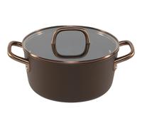 Zwilling Milano Olla con Tapa de Vidrio 24 cm Marrón