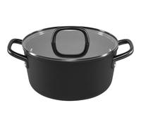 Zwilling Milano Olla con Tapa de Vidrio 24 cm Negro