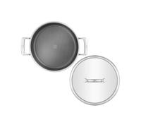 ZWILLING Peak Ceraforce HyCoat - Sartén con 2 asas (26 cm, con tapa de cristal, acero inoxidable 18/10)