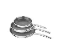 Zwilling Peak - Juego de sartenes 3 piezas 20/24/28 cm acero inoxidable 18/10 CERAFORCE HyCoat