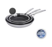 ZWILLING Peak Juego de sartenes 3-pzs, 18/10 Acero inoxidable