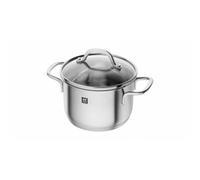 Zwilling Olla alta Pico 1.5 – 18/10 acero inoxidable, tapa de vidrio, 1,5 L (14 cm)