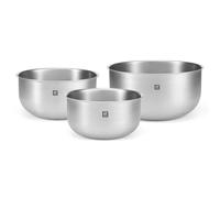 ZWILLING Prep - Juego de 3 cuencos de acero inoxidable cepillado