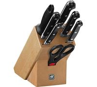 Zwilling Bloque de cuchillos Professional S – 8 piezas, bloque de madera y tijeras