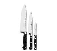 Zwilling Juego de cuchillos 3 piezas Professional S, incluye cuchillo para manteca de cerdo, negro