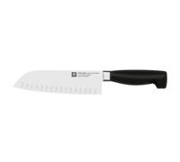 Zwilling Zwilling Four star cuchillo santoku 18 cm Negro-acero inoxidable