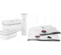 ZWILLING, Set de inicio para envasado al vacío, vidrio, tamaño S/M, 7 piezas, blanco, línea Grey, EU Fresh & Save