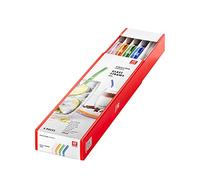 ZWILLING Sorrento – Pajitas de cristal borosilicato reutilizables curvadas 23 cm 4 unid. multicolor