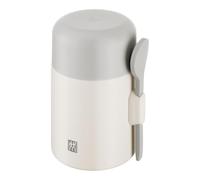 ZWILLING Thermo Plus - Recipiente térmico de 600 ml, mantiene hasta 10 horas de calor y frío, doble pared, de acero inoxidable con cuchara, a prueba de fugas, ligero, apto para lavavajillas, color