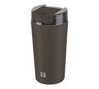 ZWILLING Thermo Plus - Taza térmica (480 ml, acero inoxidable, hasta 9 horas de calor, taza de café para llevar, doble pared, a prueba de fugas, apta para lavavajillas), color marrón