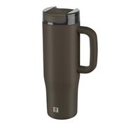 ZWILLING Thermo Plus - Taza térmica con pajita de 900 ml, fría hasta 12 horas, doble pared, a prueba de fugas, ligera, apta para lavavajillas, sin BPA, color chocolate