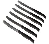 ZWILLING Twin Grip Brotzeitmesser Set 6 tlg. Cuchillo, Acero Inoxidable, Negro, 23 x 2 x 1 cm, 6 Unidades