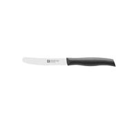 ZWILLING Twin Grip - Cuchillo Universal, Hoja endurecida al frío Friodur, Acero Inoxidable, Mango sintético, 120 milímetros, Color Negro