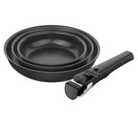 Zwilling Juego de sartenes Unlock 4 piezas (20/24/28 cm + asa) con revestimiento cerámico, aluminio
