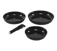 Zwilling Juego de sartenes Unlock 4 piezas (20/24/28 cm + asa) con revestimiento cerámico, aluminio
