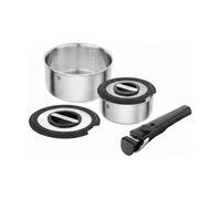 Zwilling Batería de cocina Unlock – 5 piezas, 20/16 cm, inox 18/10, apta inducción, mango extraíble