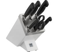 Zwilling Vier Sterne Bloque de Cuchillos 7 piezas Blanco, Autoafilable KIS-Technology