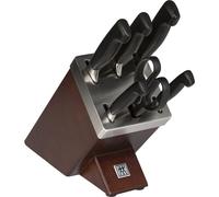 Zwilling Bloque Four Star autoafilable 7 piezas, cuchillos, mango acero inoxidable/plástico