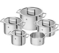 Zwilling Juego de ollas Vitality 66460 – 5 piezas, 4 tapas, apto para inducción, acero inoxidable