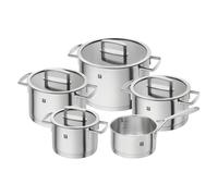Zwilling Juego de ollas Vitality 66460 – 5 piezas, 4 tapas, apto para inducción, acero inoxidable