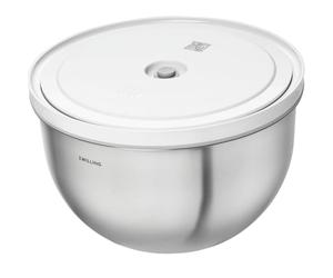 ZWILLING Z1030-859 Fresh & Save - Recipiente de almacenamiento al vacío, grande, 24 cm, acero inoxidable, tapa hermética grande, contenedor de almacenamiento al vacío