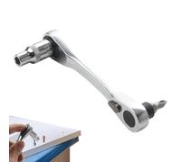zwxqe 1/4 pulgadas de trinquete de trinquete, pequeño doble cabeza de la mano, ángulo de la herramienta de extracción angled, extensión Bit Holder, Compact Drive Socket For Tight Spaces And Precision