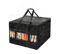 zwxqe Bolsa de transporte impermeable para cojines al aire libre con asa y | Bolsa de almohada al aire libre con ventana transparente para techo, ropa de cama, dormitorio, mudanza, árbol de Navidad