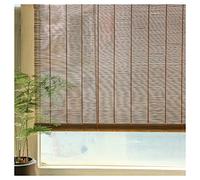 ZXCVBNAS Sun-Filtering Roll Up,Cortina De Caña Natural para Ventanas,Cortina Paja Estores Bambú,Estores Romanas,persianas enrollables Interiores y Exteriores, Fácil de Instalar,W140xH300cm/55x118in