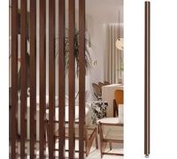 ZXFDMSWJ Separador de ambientes con Poste de Madera para Pared, Separador de ambientes Personalizado de Listones de Madera de Piso a Techo, decoración de Cama/Sala de Estar/cubículo (marrón, 90 cm (2