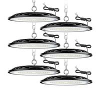 ZXICH UFO LED Lámpara de Alta Bahía,200W 30000LM Led Iluminación Comercial,6000K-6500K LED Iluminación de Almacén,IP65 Impermeable Naves Industriales Para Patio,Garaje,Fábrica,Taller