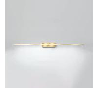 ZXKYZR8 Luces de Espejo de tocador Doradas, lámpara de baño Lineal, lámparas de Espejo de baño LED de 12 W, Aplique de Pared de tocador, iluminación Frontal de Espejo Minimalista para baño, tocador