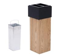 ZXTRYBHD Cubo de Basura Estrecho de Madera de Nogal, Cubos Reciclaje Comerciales Duraderos, Papelera Cocina para Sala de Estar, Dormitorio, Cocina, Baño, sin Tapa