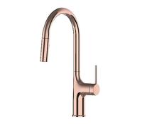 ZYCHSJXA Grifo de Cocina Black Rose de 2 Funciones, Monomando extraíble, Agua fría y Caliente, diseño Moderno en Color Gris para Uso doméstico y en restaurantes.