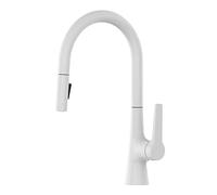 ZYCHSJXA Grifo de Cocina Black Rose de Doble función, Mezclador extraíble, Monomando, Agua fría y Caliente, diseño Moderno (Gris).