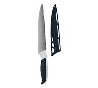 Zyliss E920209 Comfort Cuchillo de Trinchar, 18,5cm, Acero Inoxidable Japonés, Mango Gris Oscuro/Blanco, Cuchillo de Cocina para Cortar Carne, Apto Para Lavavajillas