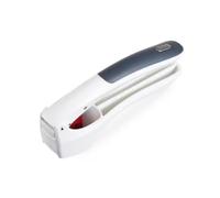 Zyliss E960006 Easy Clean Prensa Ajos, Plástico, Blanco/Gris, Picador de Ajo/Machacador de Frescos Ajos, Apto Para Lavavajillas
