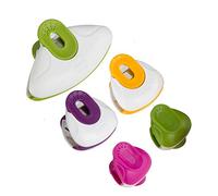 Zyliss E990032 Clip-All Pinzas para Bolsas, Plástico/Acero inoxidable, Multicolores, Tres Tamaños y Colores Diferentes para Múltiples Usos, Paquete de 5, Apto Para Lavavajillas, 5 Años de Garantía