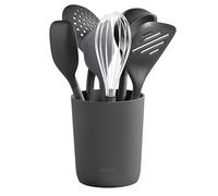 Zyliss Set de 7 Utensilios de Cocina, Paja de Trigo Sostenible
