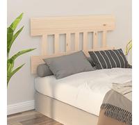 zylophax Cabecero de Cama Madera Maciza de Pino 123,5x3x81 cm, Respaldo rústico para Estructura de Cama Doble, Soporte cómodo y decoración Natural para Dormitorio matrimonial o Juvenil