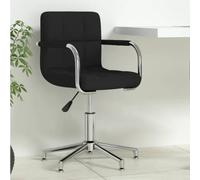 zylophax Silla de Oficina giratoria Negra con Respaldo Acolchado y reposabrazos, elevable con Mecanismo de Gas, Ruedas para Escritorio y Estudio, diseño ergonómico para teletrabajo y Postura Lumbar