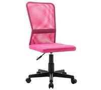zylophax Silla de Oficina giratoria Rosa con Respaldo de Malla Transpirable, Asiento Acolchado 44x52x100 cm, Altura Regulable y Ruedas para Escritorio, Soporte Lumbar para teletrabajo y Estudio