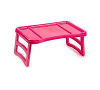 ZYLX SHOPPING - Bandeja Plegable Multiusos 51×33×23,5 cm en 7 Colores | Desayuno, Portátil y Mesa Auxiliar Rose