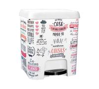 ZYLX SHOPPING - Cubo de Basura con Pedal 7L | Pequeño, Compacto y Decorativo | Diseño Moderno e Higiénico para Cocina y Baño