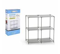 ZYLX SHOPPING - Estantería Multiusos 4 o 6 Compartimentos, 68×35×70/102 cm, Ligera y Resistente, Fácil Montaje