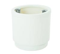 ZYLX SHOPPING - Hidrojardinera Redonda Blanca con Sistema de Riego Automático, 22 cm o 32 cm de Diámetro